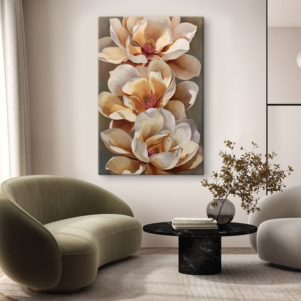Soft blooms in warm tones