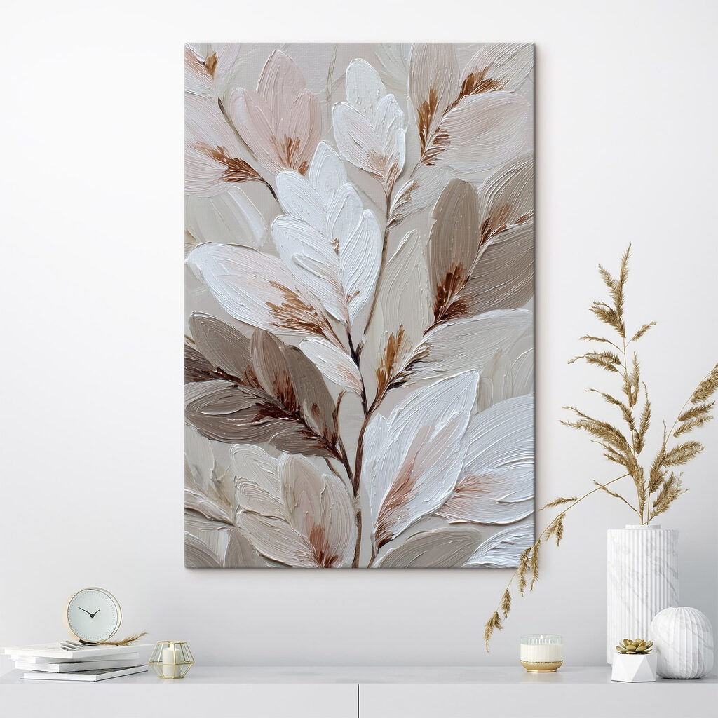Delicate leaves in soft colors Delicate leaves in soft colors