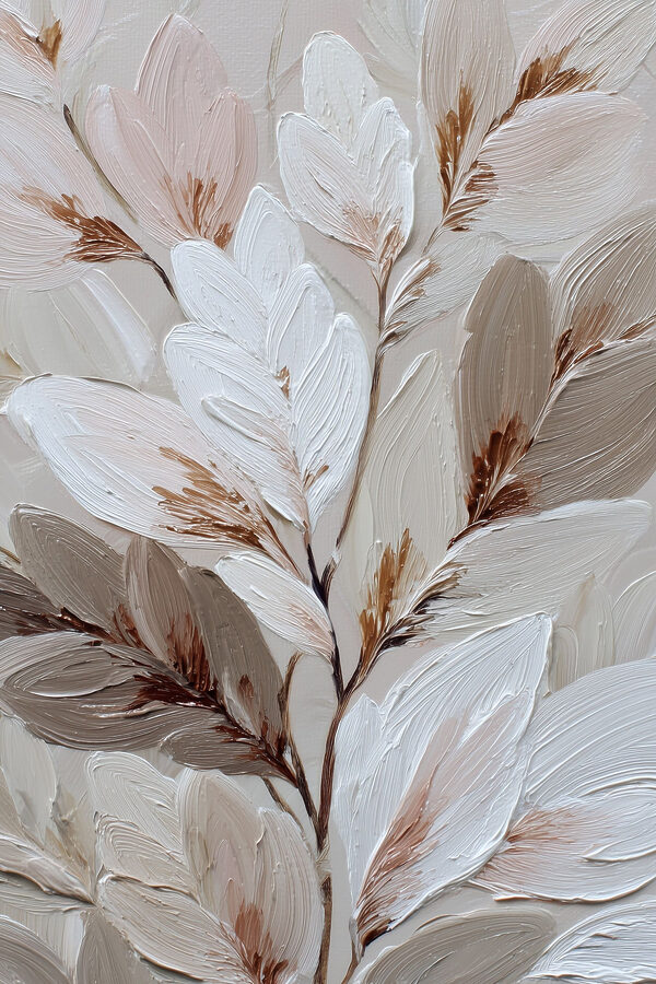 Delicate leaves in soft colors Delicate leaves in soft colors