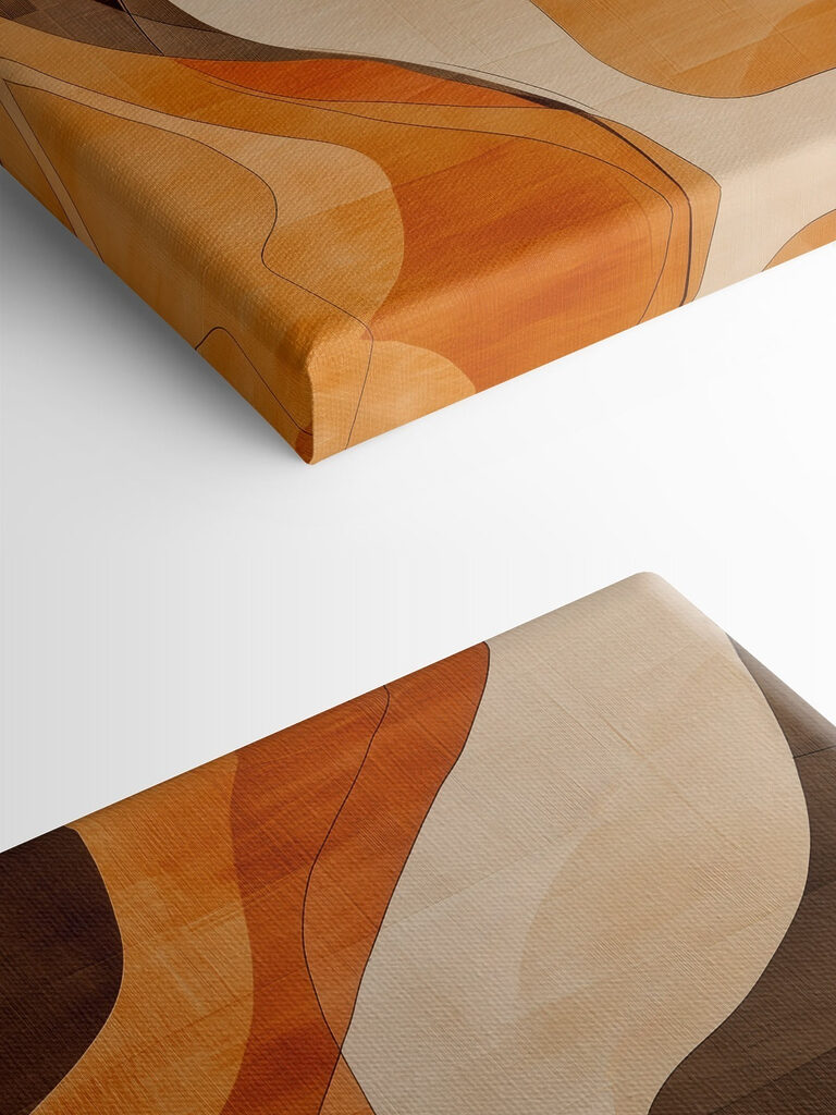 Brown and white wavy pattern Brown and white wavy pattern