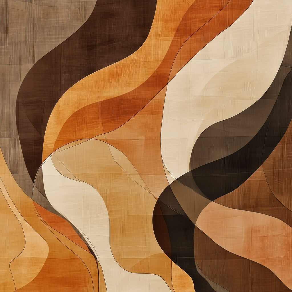Brown and white wavy pattern Brown and white wavy pattern