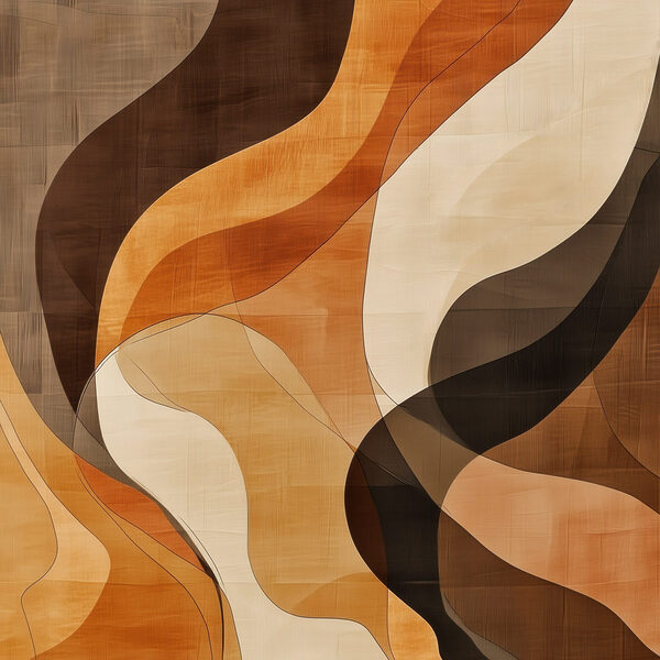 Brown and white wavy pattern Brown and white wavy pattern