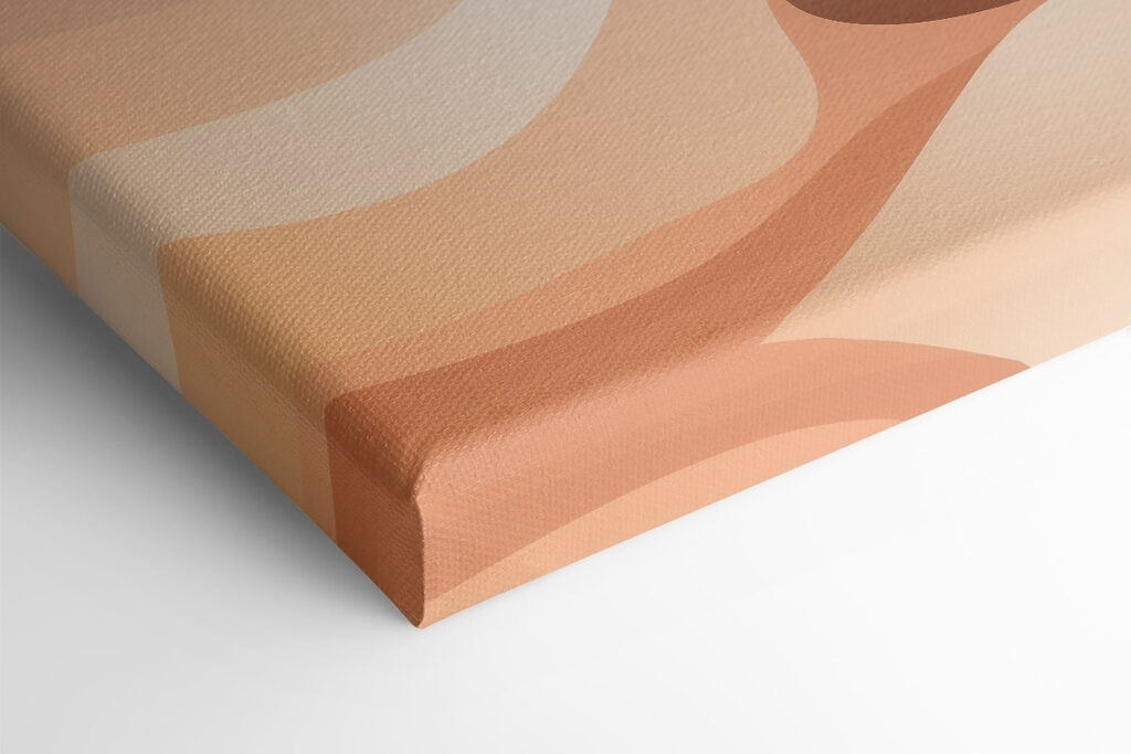 Soft waves of warm hues