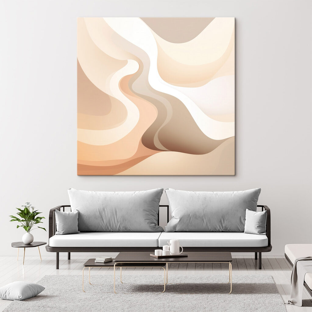 Soft waves of warm hues