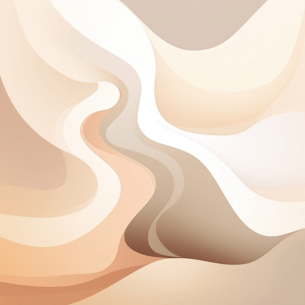 Soft waves of warm hues