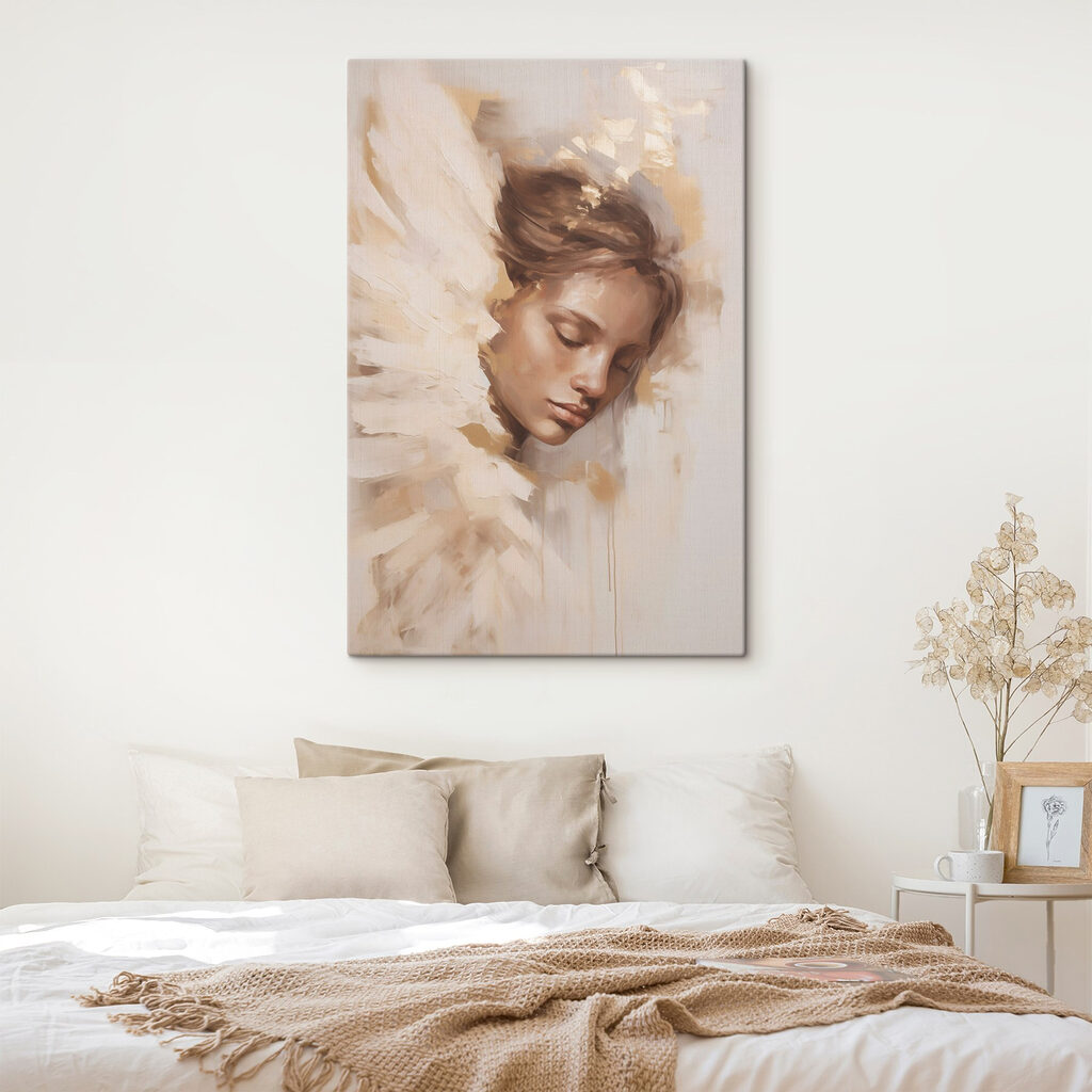 Painting of a woman's face