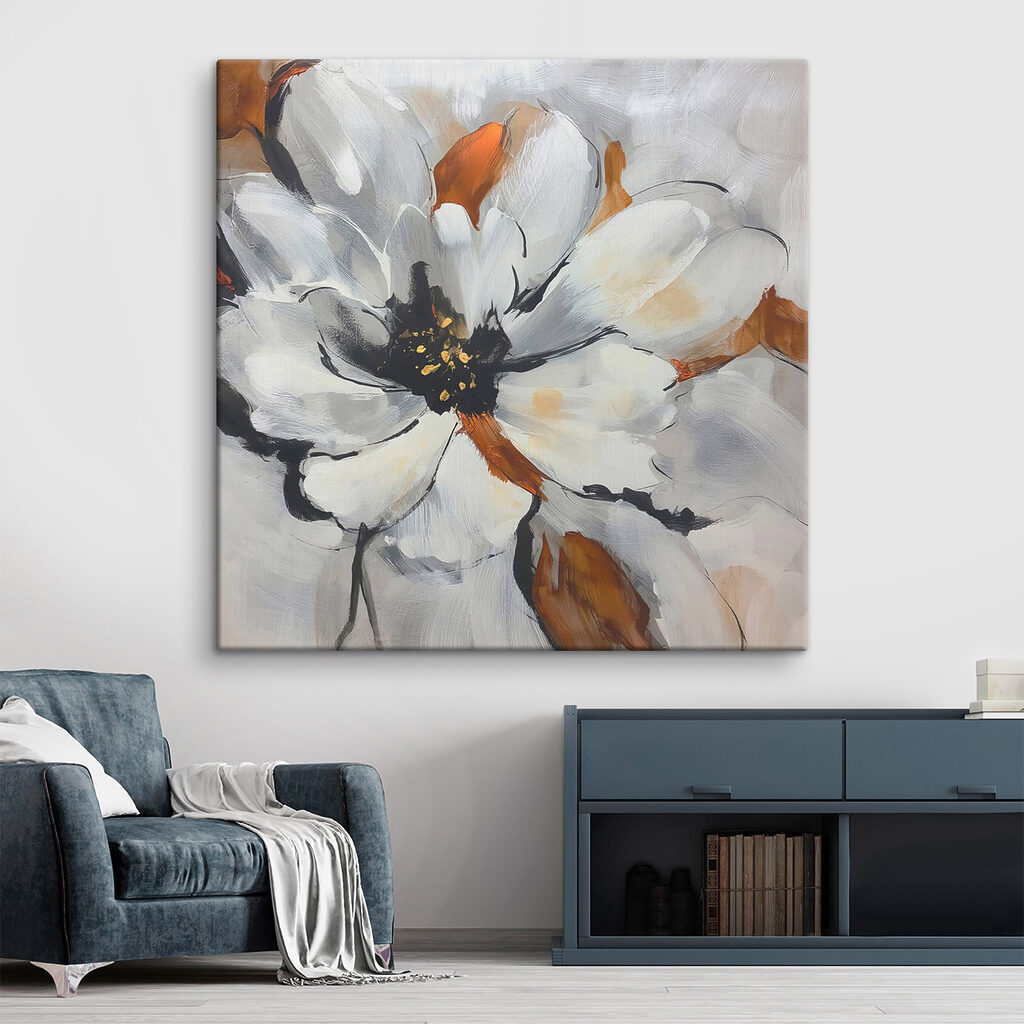 Painting of a flower Painting of a flower