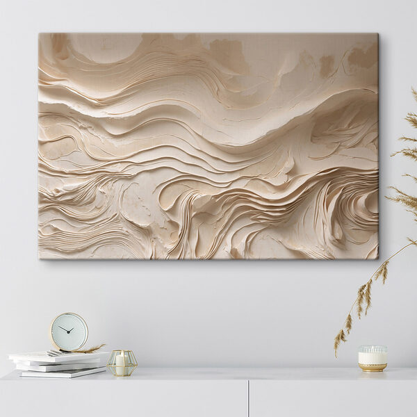 White wall with wavy lines White wall with wavy lines
