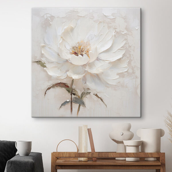 Painting of a white flower Painting of a white flower