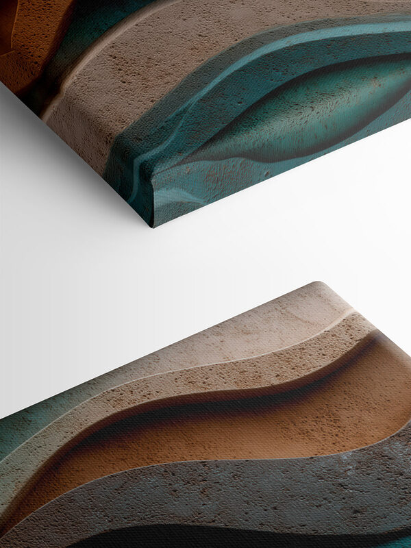 Flowing shapes in earthy tones Flowing shapes in earthy tones