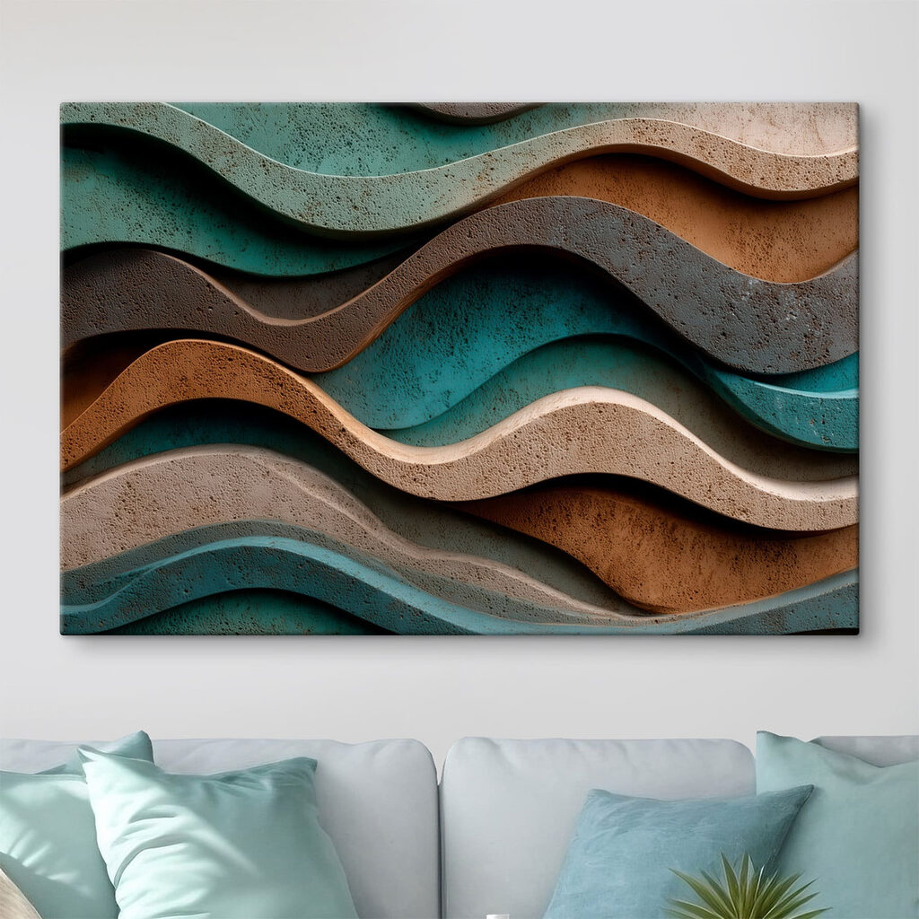 Flowing shapes in earthy tones Flowing shapes in earthy tones