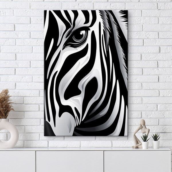 Obraz Majestátna zebra v čiernobielom štýle (Katalógové číslo: s48957) Obraz Obraz Majestátna zebra v čiernobielom štýle (Katalógové číslo: s48957)