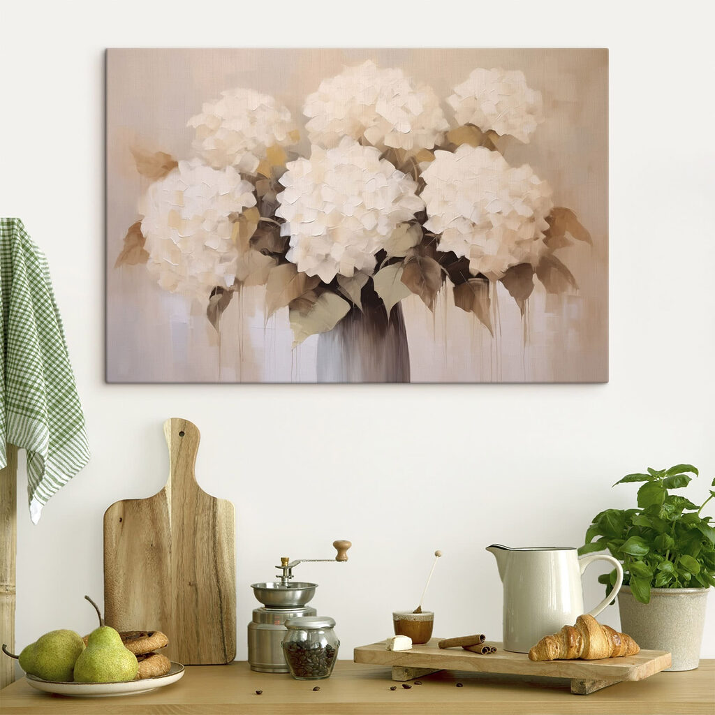 Painting of flowers in a vase