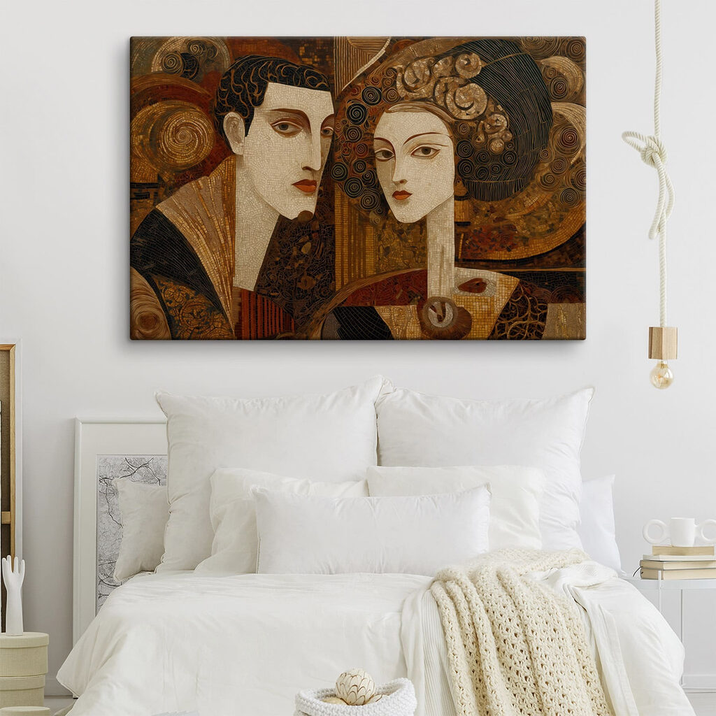 Painting of a man and a woman