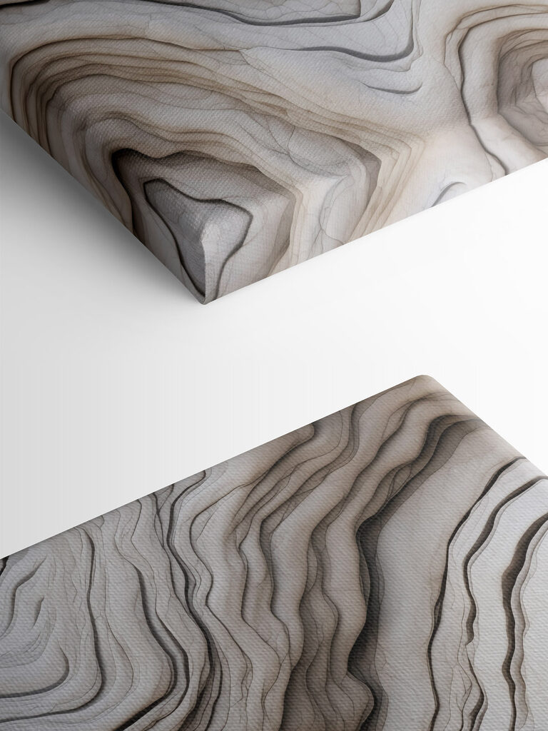 White and grey wavy surface