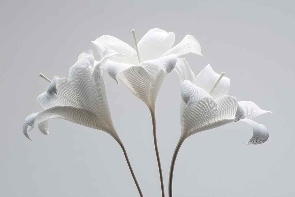 Group of white flowers Group of white flowers