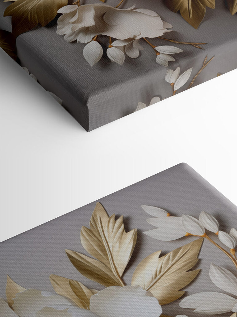 Elegant floral arrangement with lush leaves Elegant floral arrangement with lush leaves