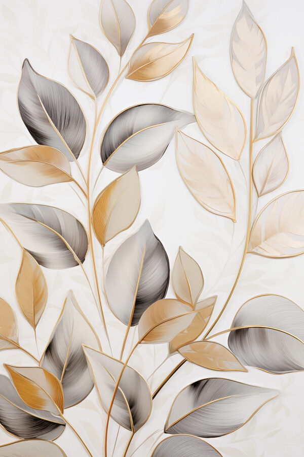 Nature-inspired design with delicate leaves Nature-inspired design with delicate leaves