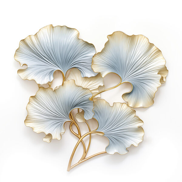 Delicate leaves in soothing colors