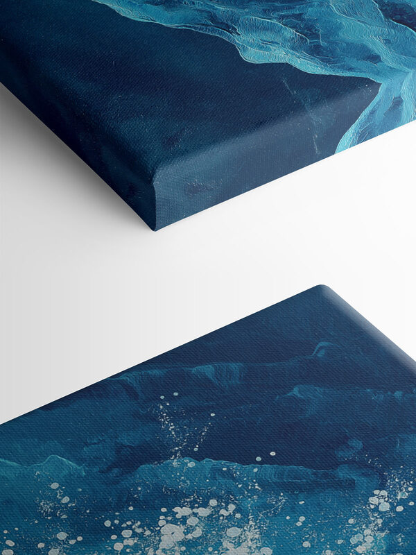 Blue and white water Blue and white water