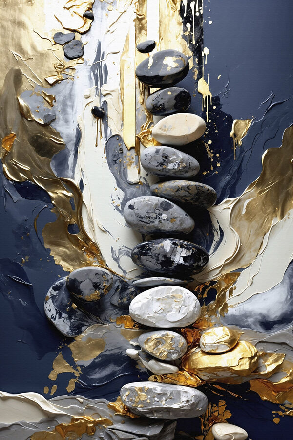 Group of rocks stacked on top of each other