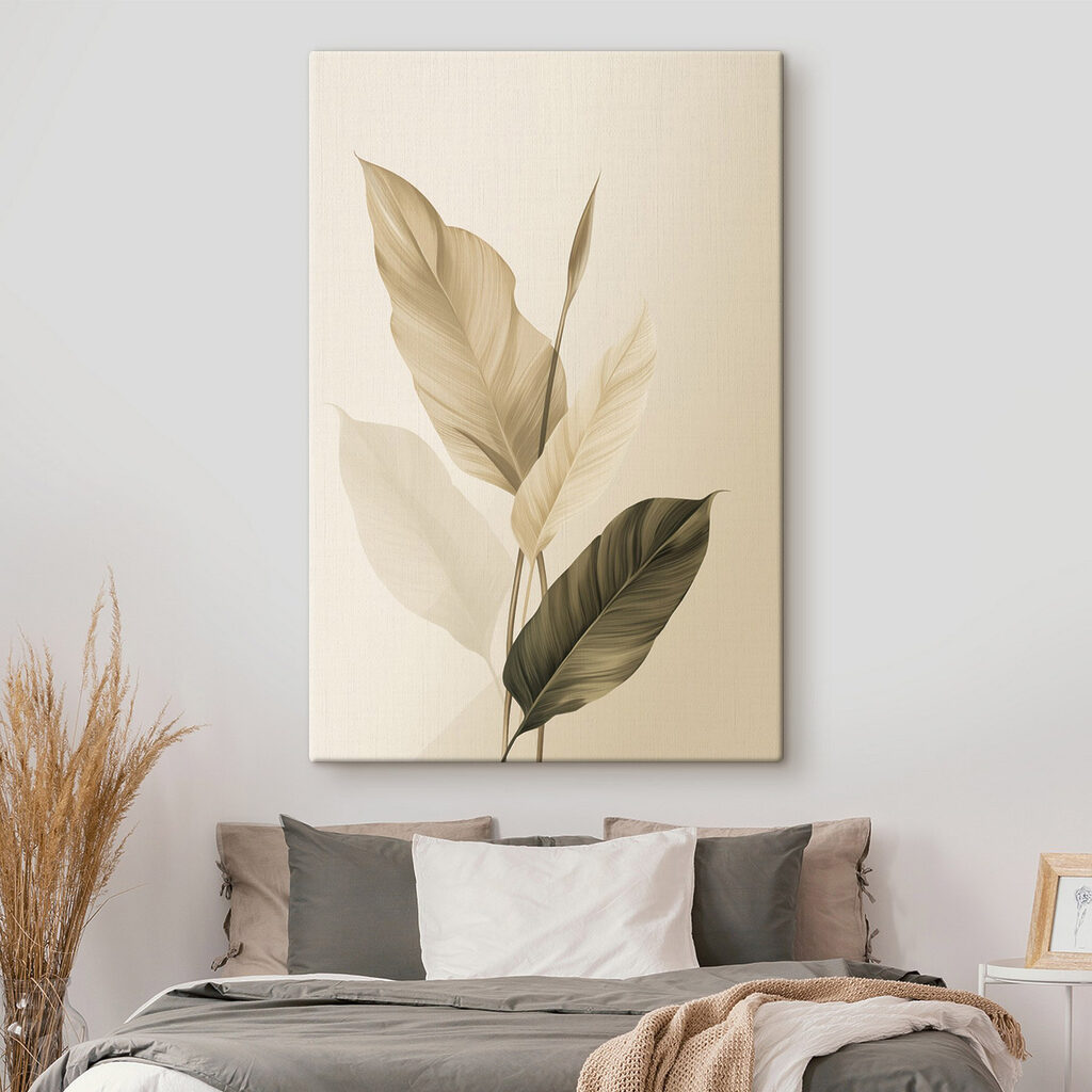 Delicate leaves in soft tones Delicate leaves in soft tones
