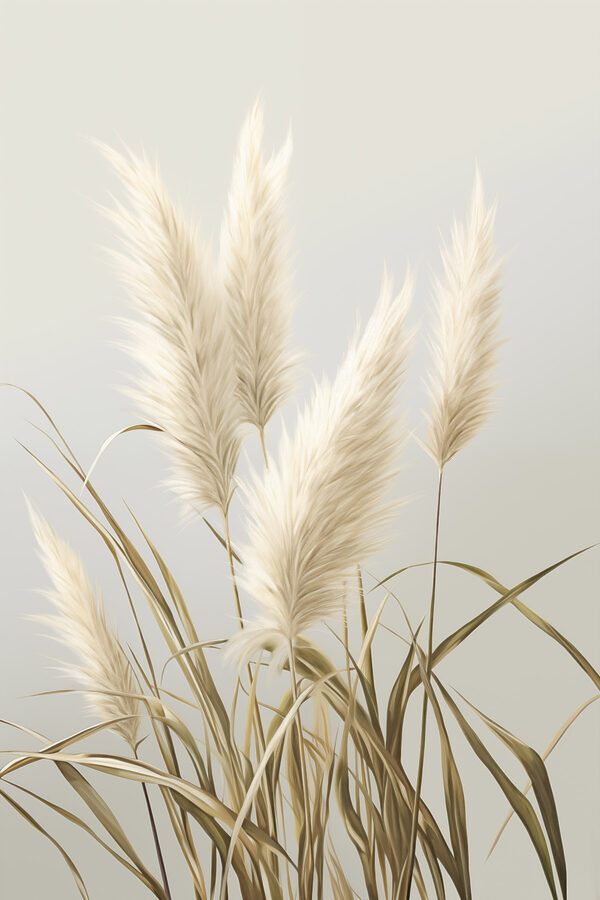 Pampas grass in soft pastel tones Pampas grass in soft pastel tones