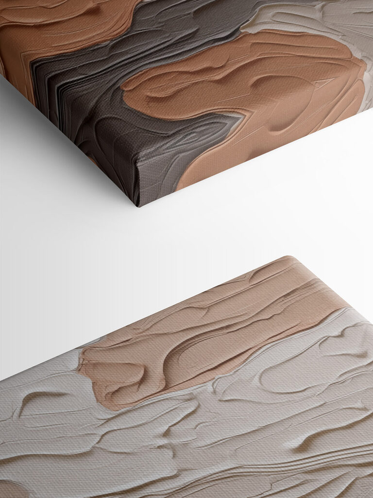 Natural tones in textured layers
