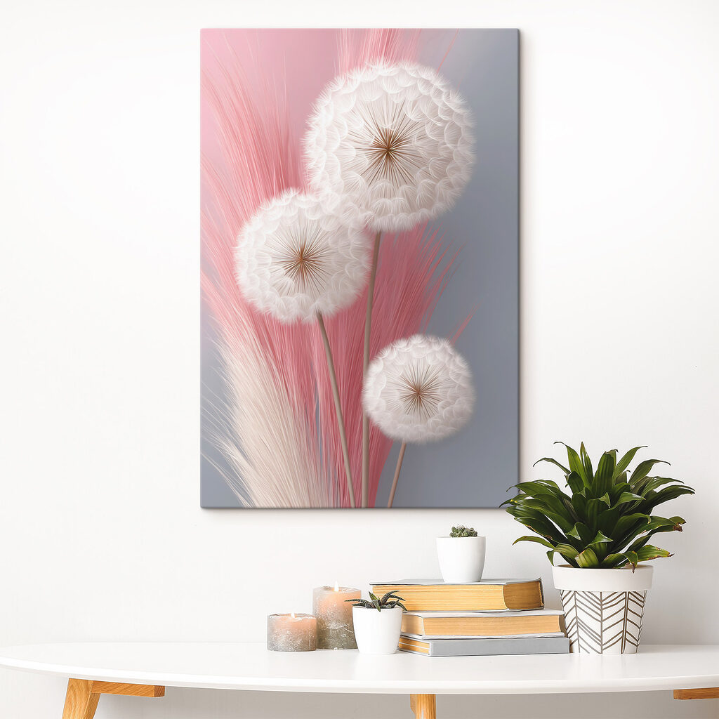 Group of white fluffy flowers