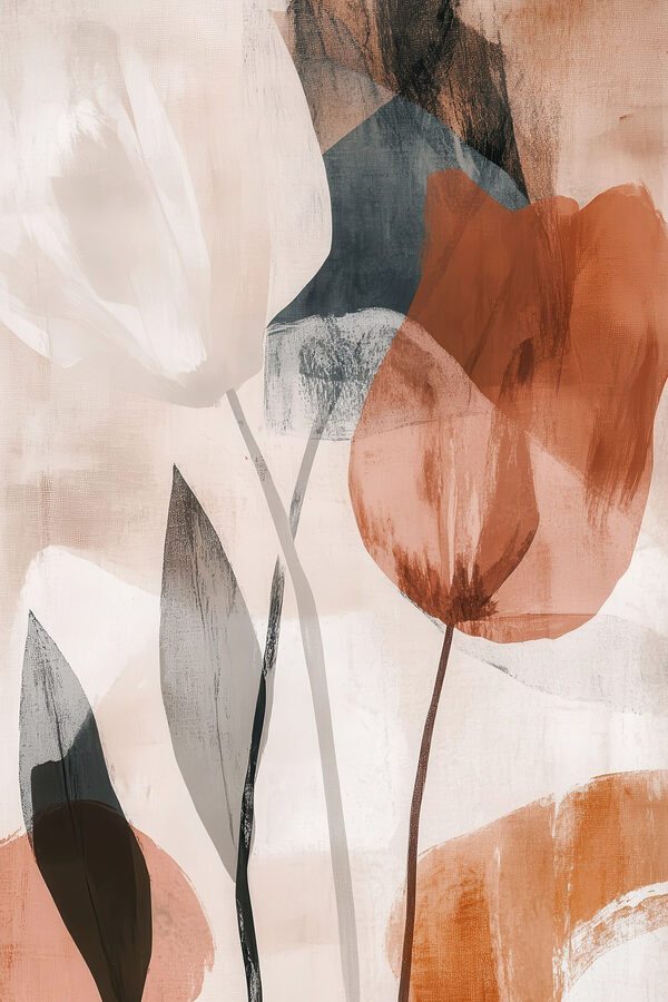 Painting of flowers with different colors Painting of flowers with different colors