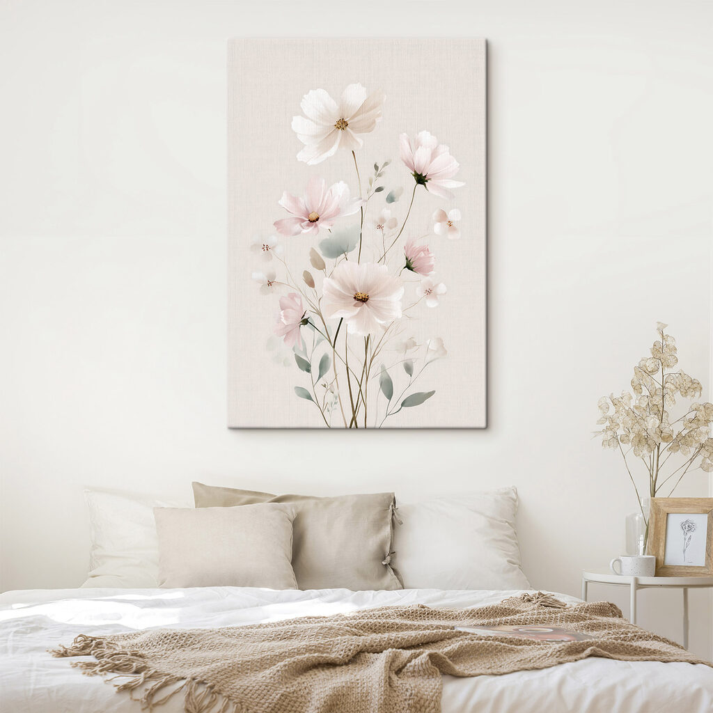 Delicate blooms in soft pastel hues
