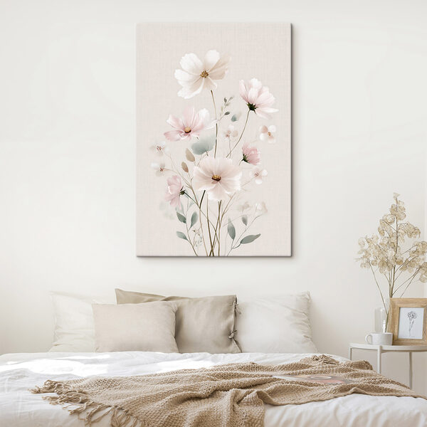 Delicate blooms in soft pastel hues
