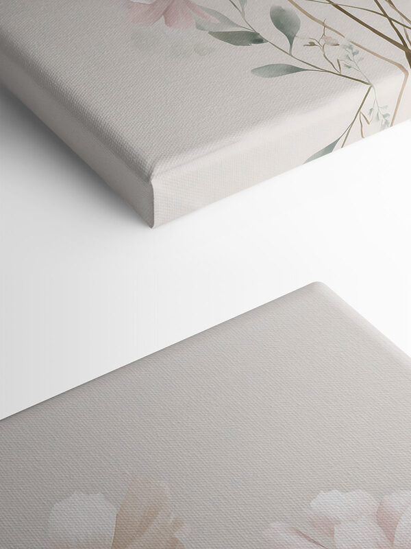 Delicate blooms in soft pastel hues