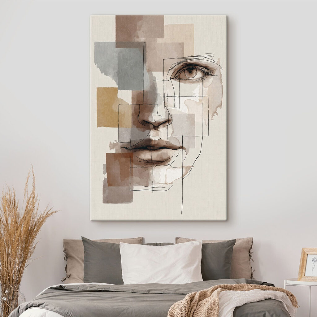 Drawing of a woman's face