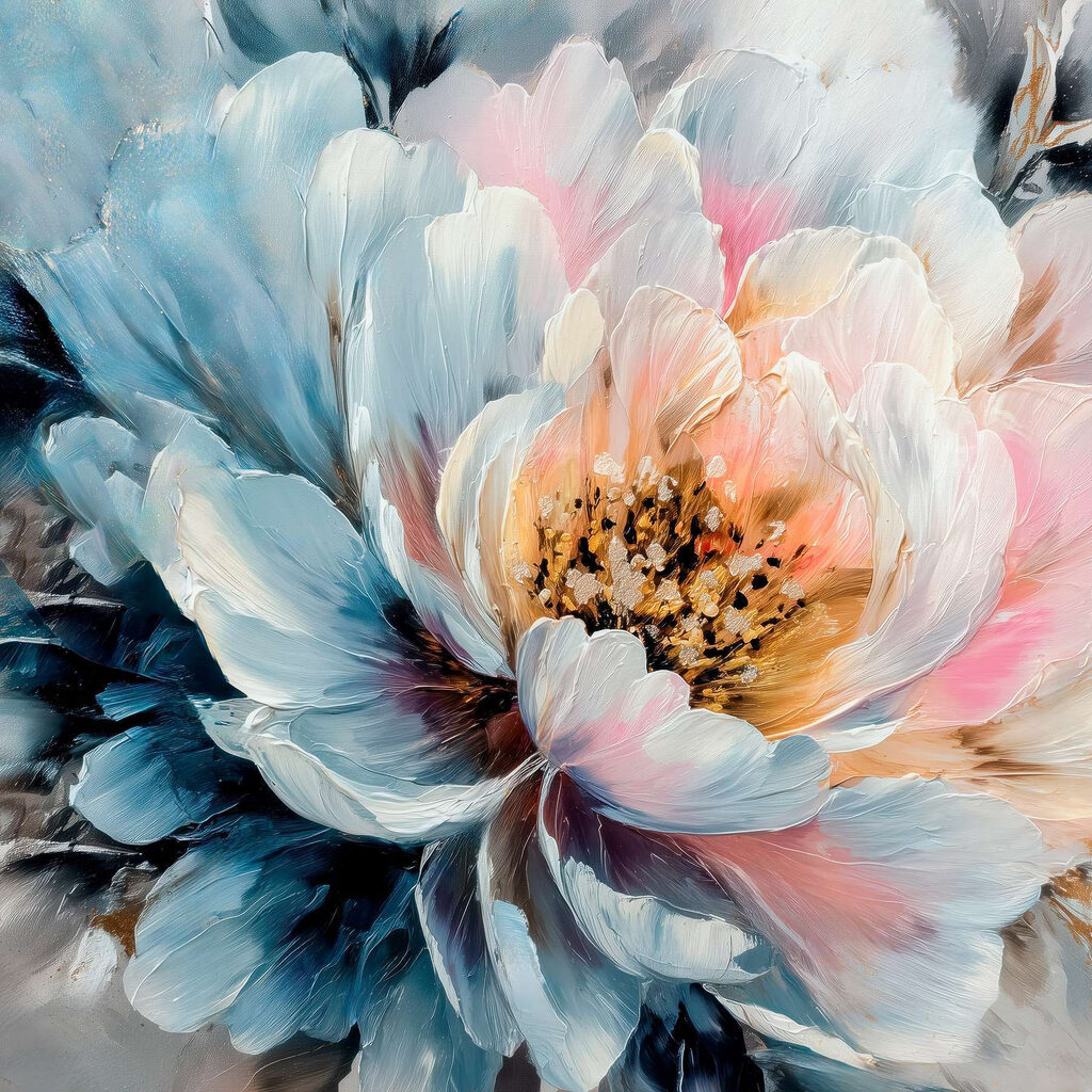 Vibrant blooms in soft pastel tones Vibrant blooms in soft pastel tones
