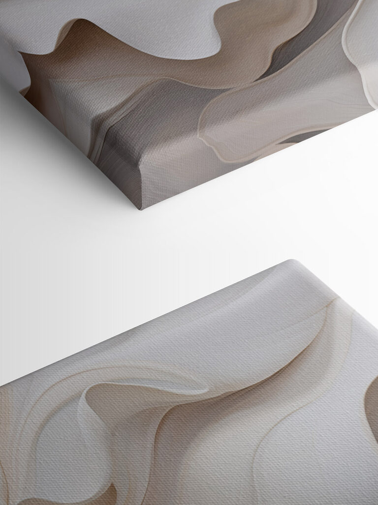 Flowing forms in soft hues