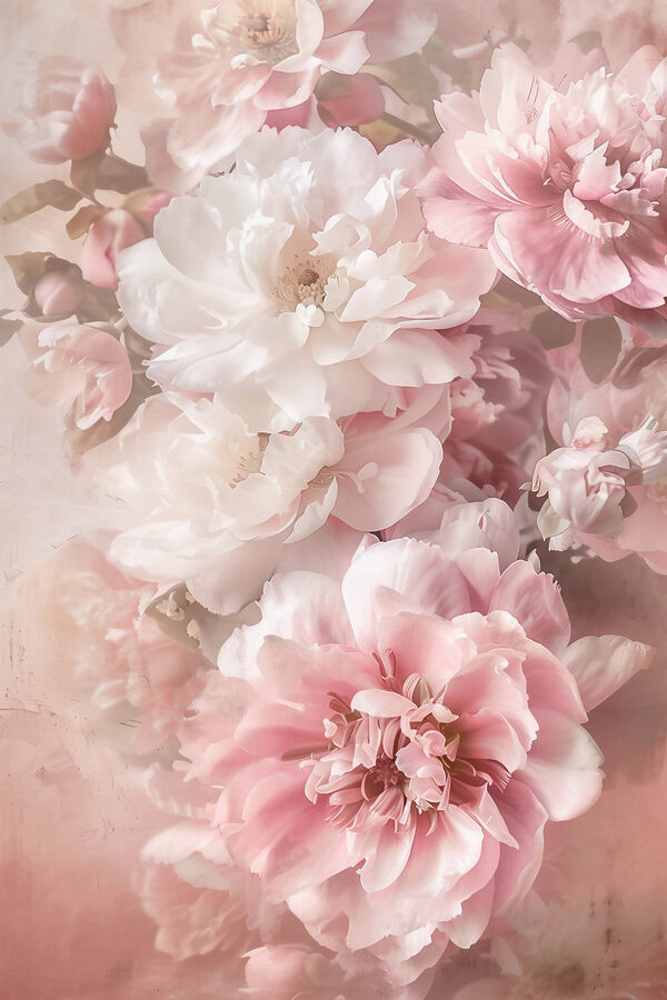 Group of pink and white flowers Group of pink and white flowers