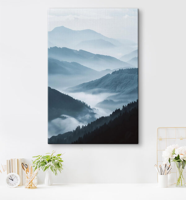 Foggy mountain range Foggy mountain range