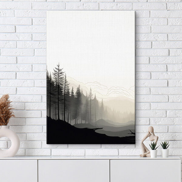 Landscape with trees and mountains Landscape with trees and mountains