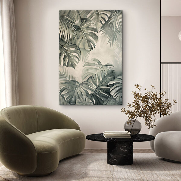 Lush green leaves in soft tones Lush green leaves in soft tones