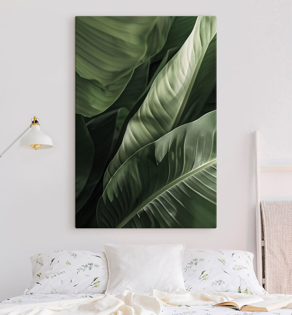 Lush green leaves in gentle light Lush green leaves in gentle light