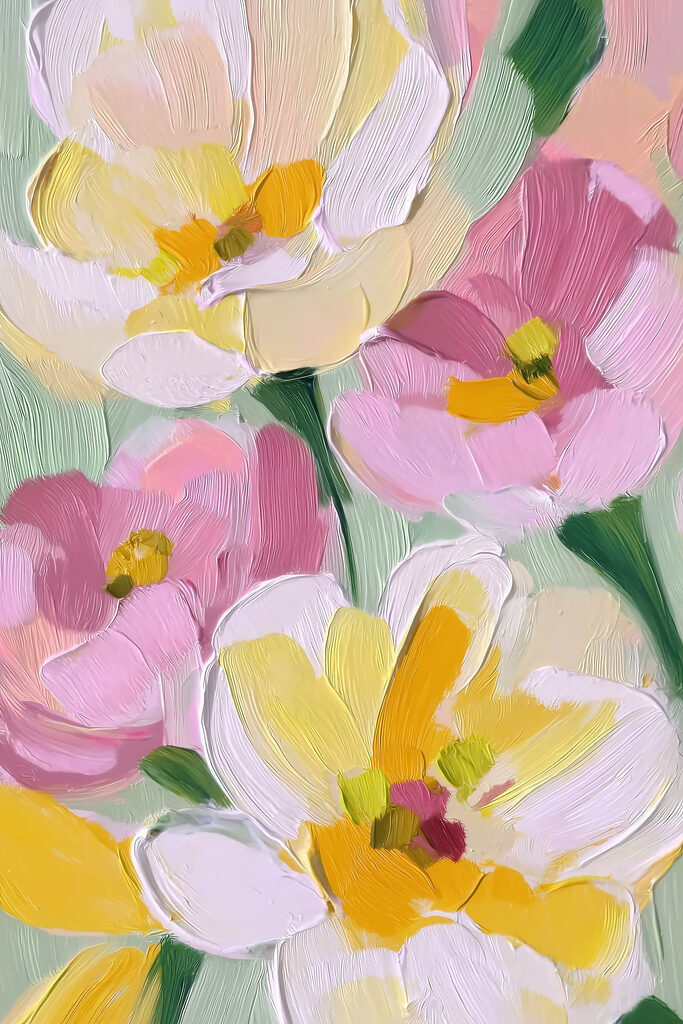 Vibrant blooms in pastel hues Vibrant blooms in pastel hues