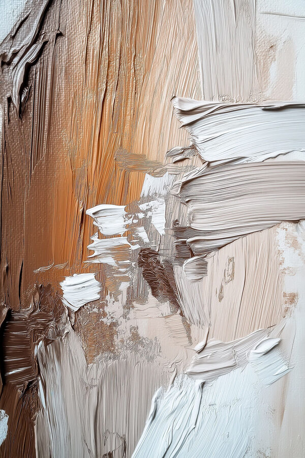 Abstract strokes of earthy tones