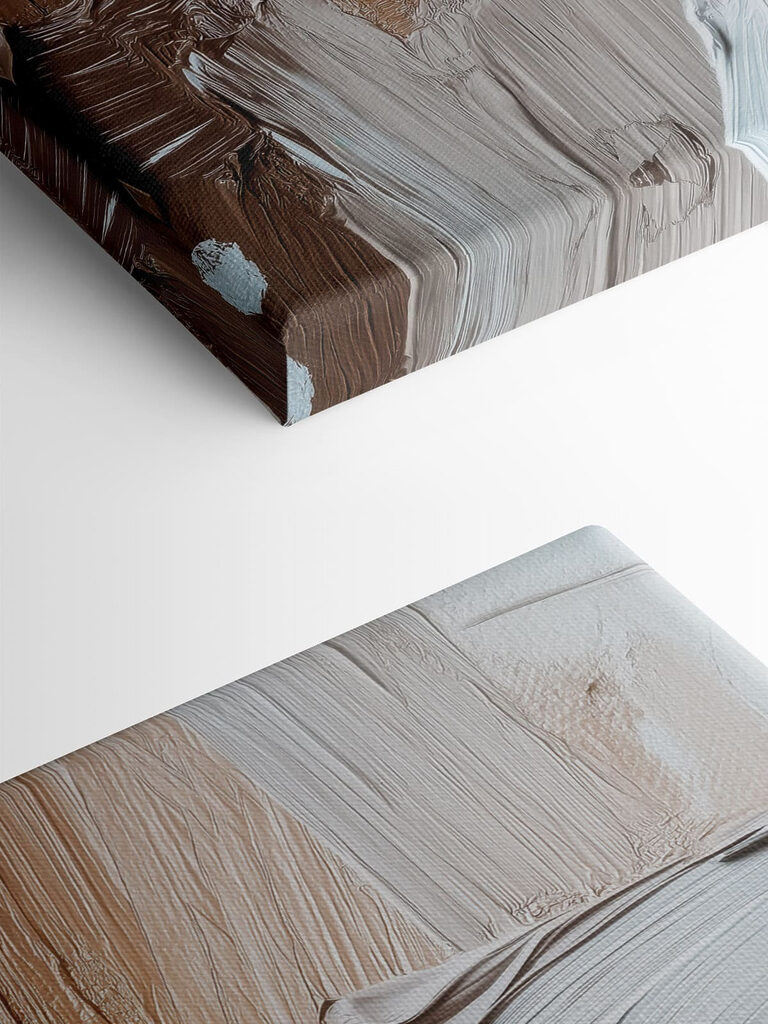 Abstract strokes of earthy tones