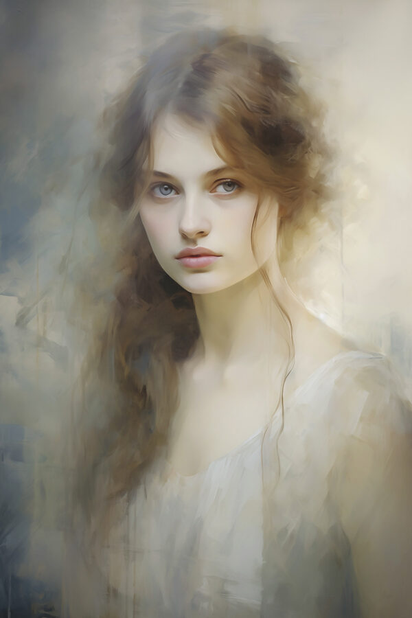 Woman with long hair Woman with long hair