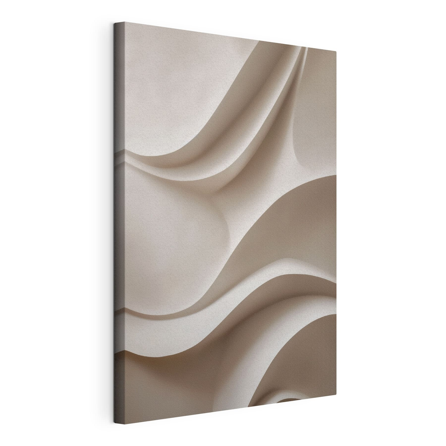 White wall with wavy lines