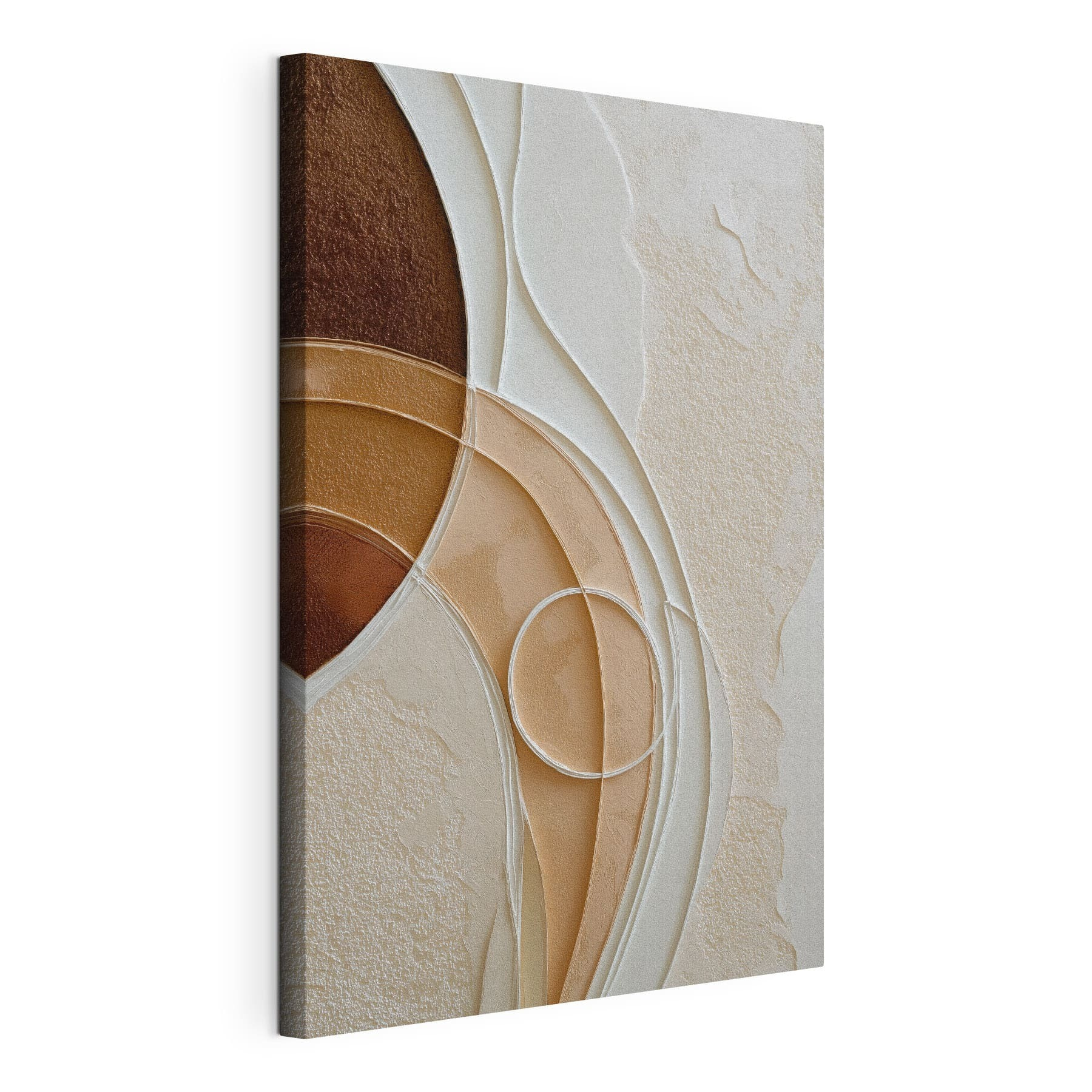 Fluid shapes in earthy tones