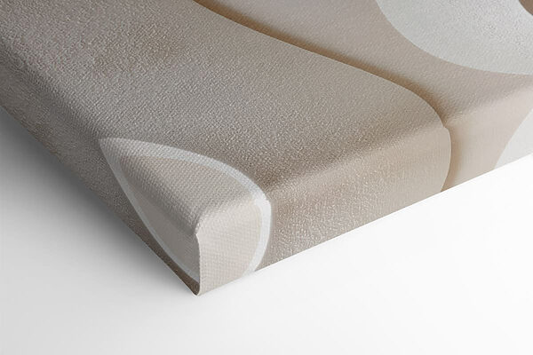 White wall with curved lines