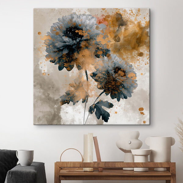 - Elegant floral design with vibrant hues