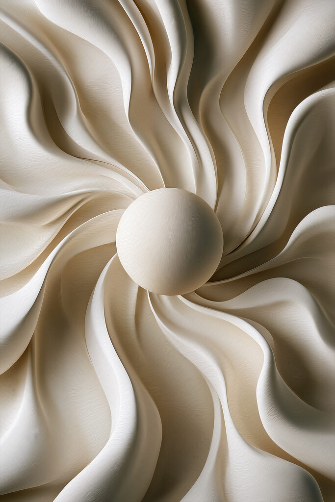 White swirly pattern